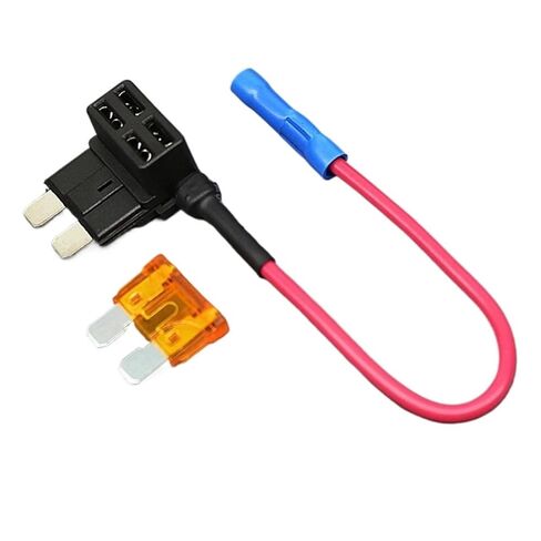12V Fuse Holder Add-a-Circuit TAP Adapter Micro2 Small Standard ATM APM Blade Auto Fuse with Holder with 10A Blade Car Fuse(Standard) in Saudi Arabia