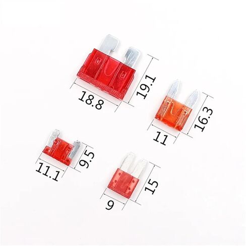 12V Fuse Holder Add-a-Circuit TAP Adapter Micro2 Small Standard ATM APM Blade Auto Fuse with Holder with 10A Blade Car Fuse(Standard) in Saudi Arabia