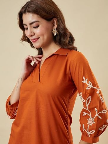 Womens Cord set Cotton Rayon Embroidered Indian Cordset Summer Co Cord set Pair in Kuwait