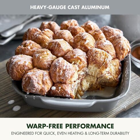 GreenPan Premiere Ovenware Healthy Ceramic Nonstick 4 Piece Bakeware Set, PFAS-Free, Rectangular, Square, Quarter, Half Sheet Baking Pans, Warp-Free, Oven Safe to 600F, Dishwasher Safe, Gray in Kuwait