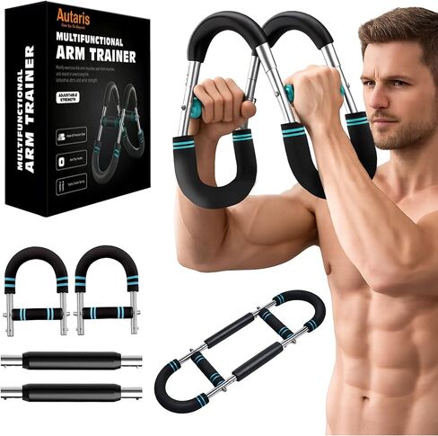 Advanced Twister Arm Trainer – Heavy 65–110 lbs Resistance Bar for Upper Body Strength – Chest, Arms, Shoulders & Back – High Intensity Home Gym Equipment with Non-Slip Foam Handles in Kuwait