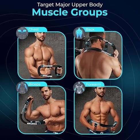 Advanced Twister Arm Trainer – Heavy 65–110 lbs Resistance Bar for Upper Body Strength – Chest, Arms, Shoulders & Back – High Intensity Home Gym Equipment with Non-Slip Foam Handles in Kuwait