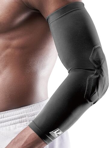 LP SUPPORT IM510 Shield Padded Arm Sleeve, Protective Elbow Support for Tennis, Basketball, Volleyball for Men & Women in Kuwait