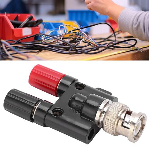 Marhynchus Double Connecting Column BNC Male to 4mm Binding Connector Post Adapter for Electricity Test in Saudi Arabia