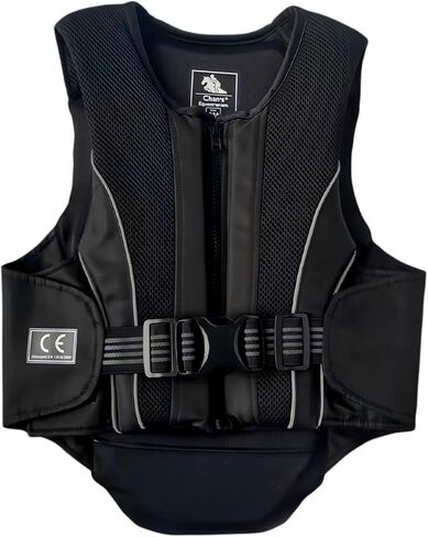 Adults Women Men Horse Riding Safety Vest Protector, Black Soft Thicken Equestrian Safety Vest,Bodyguard Protective Gear in Kuwait