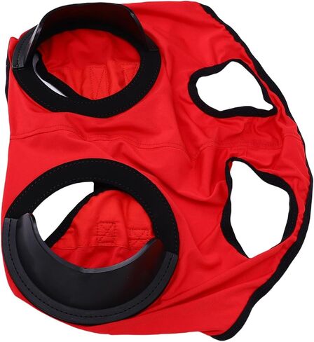 Red Horse Eye Blinder Cover, High Elasticity Breathable Anti Sand Horse Riding Blinker Eye Veil for Competition in Kuwait