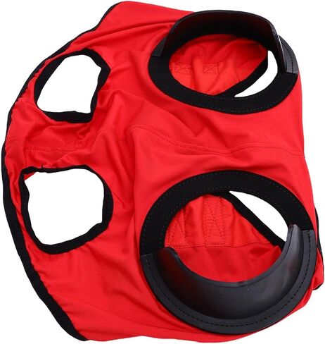 Red Horse Eye Blinder Cover, High Elasticity Breathable Anti Sand Horse Riding Blinker Eye Veil for Competition in Kuwait