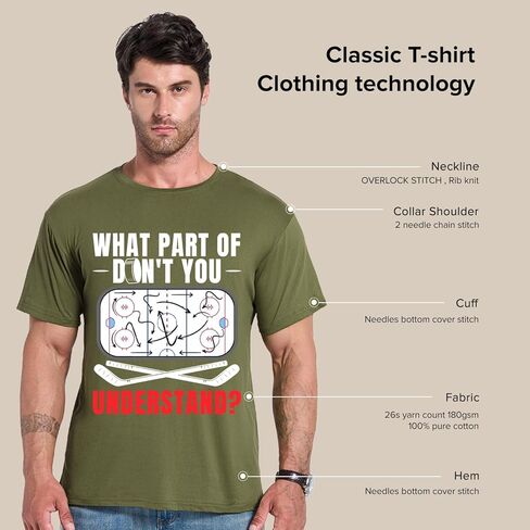 What Part of Hockey Don't You Understand? Ice Hockey Men Women T-Shirt Funny Ice Hockey Coach Player Fans T-Shirt in Saudi Arabia