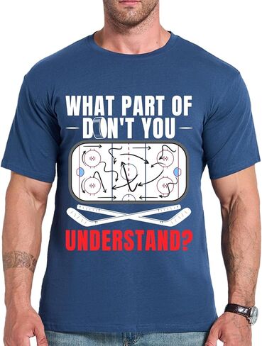 What Part of Hockey Don't You Understand? Ice Hockey Men Women T-Shirt Funny Ice Hockey Coach Player Fans T-Shirt in Saudi Arabia