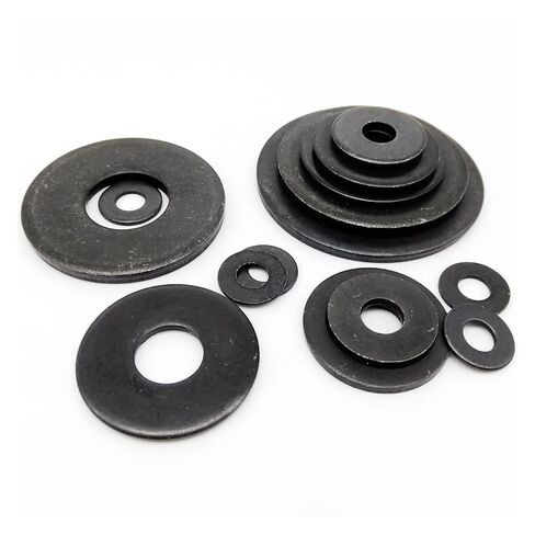 2/25pcs M3 /4/5 /6/8 /10/12 /14/16 Black Grade 8. Steel Extra Large Size Big Wide Thick Flat Washer(5pcs M12x37x3mm) in Saudi Arabia
