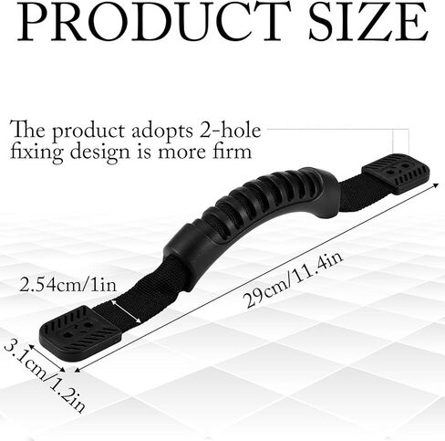 Soulchen 2 Sets Kayak Carry Handle Kayak Grab T-Handle Set Heavy Duty Plastic Nylon Construction Comfortable Grip, Suitable for Freshwater & Saltwater Water Sports in Saudi Arabia
