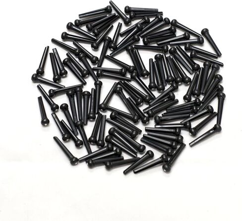 Bridge Pins Bulk Pack of 100 - Black with White Dot- (100 Slotted Pins) Performance Plus (BPB-D) in Kuwait