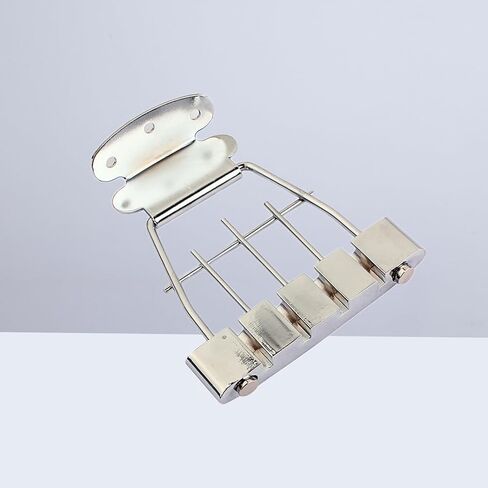 Healifty Plated Adjustable Guitar Tailpiece Replacement for 4 String Jazz Archtop Bass Guitar Durable Zinc Alloy Bridge Part Easy Installation for Music Bands and Diy Repairs in Saudi Arabia