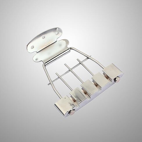 Healifty Plated Adjustable Guitar Tailpiece Replacement for 4 String Jazz Archtop Bass Guitar Durable Zinc Alloy Bridge Part Easy Installation for Music Bands and Diy Repairs in Saudi Arabia
