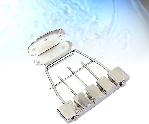 Healifty Plated Adjustable Guitar Tailpiece Replacement for 4 String Jazz Archtop Bass Guitar Durable Zinc Alloy Bridge Part Easy Installation for Music Bands and Diy Repairs in Saudi Arabia