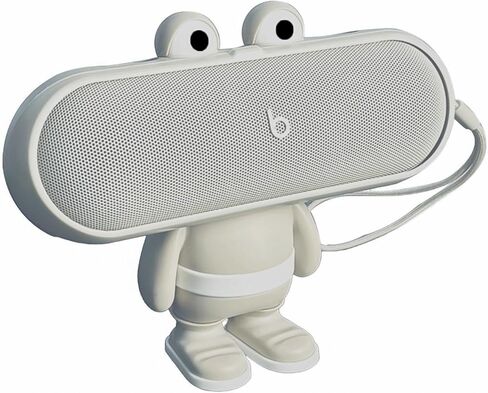 Protective Stand for Beats Pill (2024 Model) Portable Bluetooth Speaker, Scratch & Shock Resistant Cover with Precise Cutouts and Enhanced Sound Direction, Classic Big-Mouth Figurine Design (Black) in Saudi Arabia