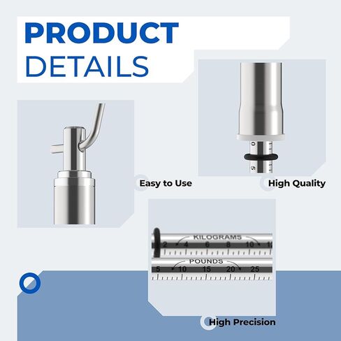 Push-Pull Door Pressure Gauge 0 to 35 Lbs with Plastic Protective Tube for ADA Requirement Trigger Pull Push Door Test Tool in Kuwait