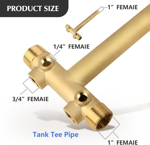 Pressure Tank Tee 40-60psi Water Pressure Tank Installation Kit with Well Pressure Switch and Pressure Gauge, fit Most Tanks with Diameters up to 16" in Saudi Arabia