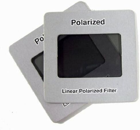 PKG (4) 2" Square Linear Polarized Filter Slide has a 1-3/8" x 15/16" Window. in Kuwait