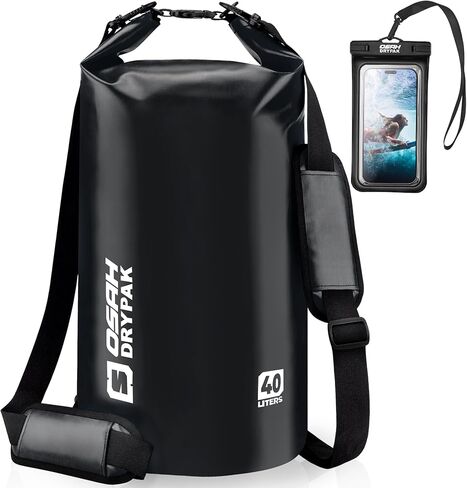 Waterproof Dry Bag, 5L/10L/20L/30L/40L Roll Top Lightweight Storage Backpack with Phone Case for Women & Men, Floating Waterproof Sack for Travel, Swimming, Kayaking, Paddle Board, Camping & Beach in Kuwait