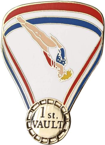 Snowflake Designs 1st Place Gymnastics Event Pins - Vault, Bars, Beam, Floor in Saudi Arabia