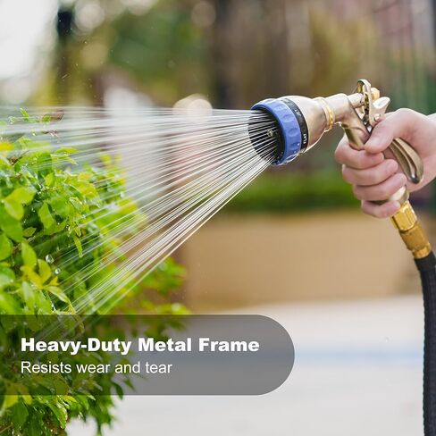 فوهة خرطوم حديقة شديدة التحمل من HOSUN، بخاخ خرطوم مياه معدني عالي الضغط بنسبة 100% مع 7 أنماط رش، فوهة مياه خلفية مريحة لسقي النباتات وغسيل السيارات وتنظيف الحيوانات الأليفة in Kuwait