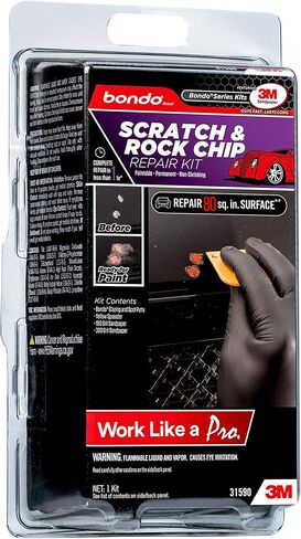 Bondo Scratch & Rock Chip Repair Kit, Paintable - Permanent - Non-Shrinking Repair in Less Than One Hour, 1 Kit in Kuwait