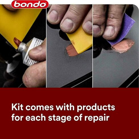 Bondo Scratch & Rock Chip Repair Kit, Paintable - Permanent - Non-Shrinking Repair in Less Than One Hour, 1 Kit in Kuwait