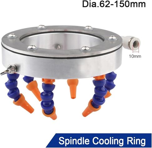 Engraving Machine spray ring Engraving Machine Spindle Cooling Ring Tool Spray Universal Adjustment Cooler Nozzle Metal(65mm) in Saudi Arabia