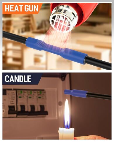 مجموعة أنابيب الانكماش الحراري 204 قطعة - مبطنة بمادة لاصقة 3:1، مقاومة للماء بدرجة بحرية، 6 ألوان و6 مقاسات لإصلاح الصناعة والسيارات والأسلاك والكابلات in Kuwait