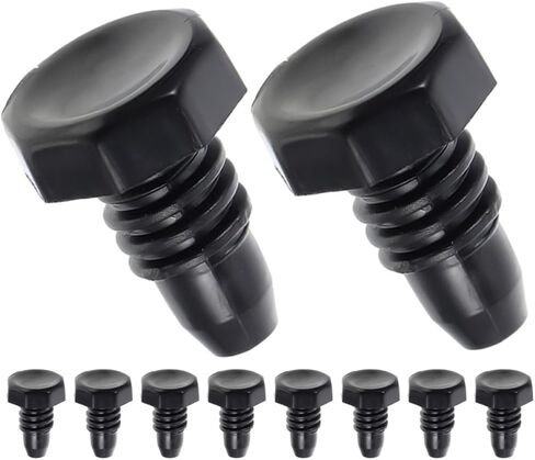 GARVALON 10pcs Plastic Billiard Cue Bottom Protectors Black Cylinder Pool Cue End Covers for Billiard Rod End Protection Replacement Plastic Bottom Plugs in Kuwait