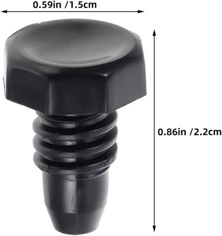GARVALON 10pcs Plastic Billiard Cue Bottom Protectors Black Cylinder Pool Cue End Covers for Billiard Rod End Protection Replacement Plastic Bottom Plugs in Kuwait