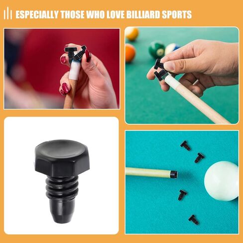 GARVALON 10pcs Plastic Billiard Cue Bottom Protectors Black Cylinder Pool Cue End Covers for Billiard Rod End Protection Replacement Plastic Bottom Plugs in Kuwait