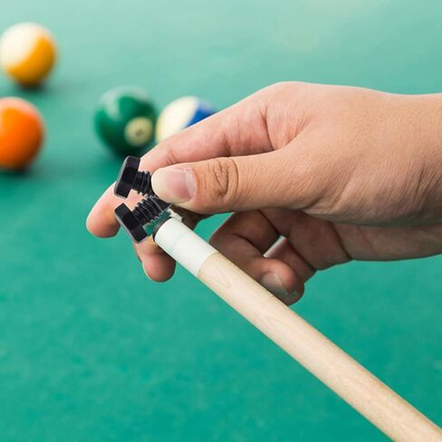 GARVALON 10pcs Plastic Billiard Cue Bottom Protectors Black Cylinder Pool Cue End Covers for Billiard Rod End Protection Replacement Plastic Bottom Plugs in Kuwait