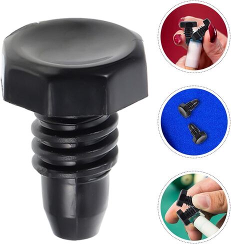 GARVALON 10pcs Plastic Billiard Cue Bottom Protectors Black Cylinder Pool Cue End Covers for Billiard Rod End Protection Replacement Plastic Bottom Plugs in Kuwait