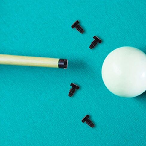 UPKOCH 10pcs Billiard Cue Bottom Dust Covers Plastic Protectors Pool Cue Tail Caps Cylinder Shape Black for Stick Protection and Snooker Rods in Saudi Arabia