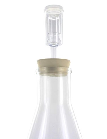 5000 ml Erlenmeyer Flask with 11.5 Stopper and Economy airlock in Kuwait