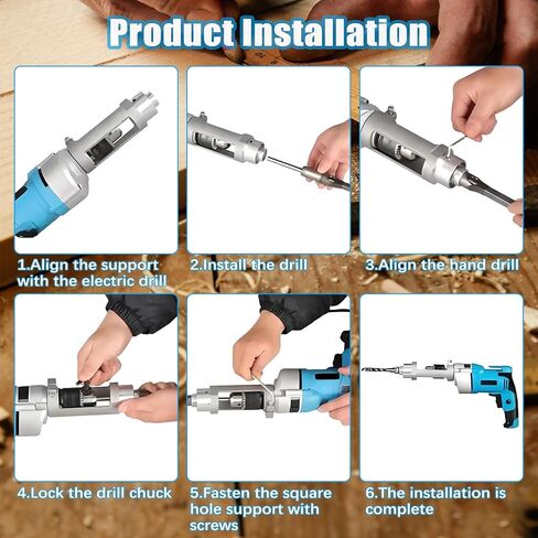 محول مثقاب ثقب مربع، ملحقات ضغط الحفر وأداة مربعة لأعمال النجارة - محول ضغط مثقاب من الألومنيوم للحفر اليدوي in Kuwait