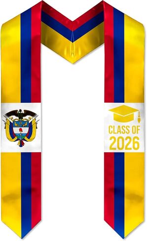 Flag Graduation Sash, Premium Graduation Stole for International Graduates (72 Inches) in Saudi Arabia