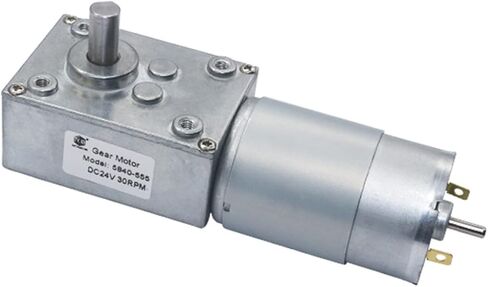 DC Motor Strong Torque Worm Drive Reducer 60kg.cm for Curtain Vending Advertisement Machine Worm Geared Motor 5840-555 : 160 RPM, Voltage : 24V(12v,160 RPM) in Saudi Arabia