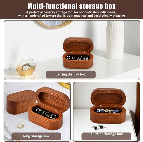 Guitar Pick Holder Set, Wooden Guitar Pick Case Mini Jewelry Box with 2 Wood Picks and 6 Celluloid Plectrums (3 Thicknesses), Music Accessories Gifts for Bass-Guitar Lover Player(COLOR:Brown) in Kuwait