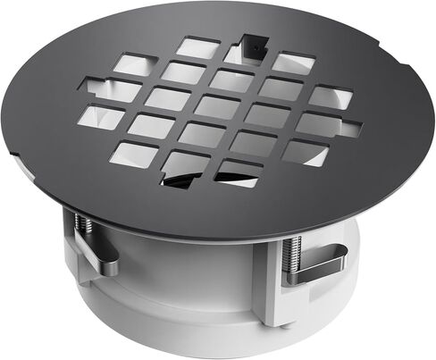 Shower Drain Replacement Kit for Fiberglass & Plastic Shower Pans, Installs from Top Only, Fit for 4"- 4 1/2" Drain Flange & 2" ABS, PVC, Galvanized Steel & Cast Iron Drain Pipes (Brushed Nickel) in Kuwait