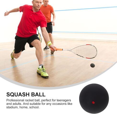 DECHOUS Small Single Dot Squash Ball 37mm High Elastic Rubber Indoor Training Racket Ball Lightweight for Beginner Practice in Kuwait