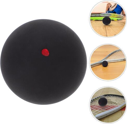 DECHOUS Small Single Dot Squash Ball 37mm High Elastic Rubber Indoor Training Racket Ball Lightweight for Beginner Practice in Kuwait