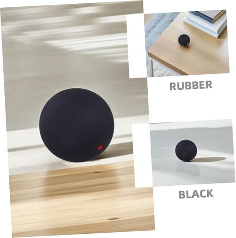 2pcs Rubber Squash Training Balls Single Red and Yellow Dot, Small Bounce Reaction Trainer for Beginner Hand-Eye Coordination, Indoor and Outdoor Squash Practice in Kuwait