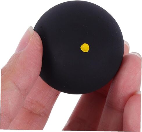 2pcs Rubber Squash Training Balls Single Red and Yellow Dot, Small Bounce Reaction Trainer for Beginner Hand-Eye Coordination, Indoor and Outdoor Squash Practice in Kuwait