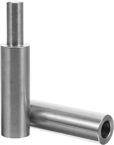 304 Stainless Metal Weldable Barrel Door Hinges Cylindrical Metal Attach-on Hinges 16mm X 100mm for Cabinet Doors, Gates, Trailers with Detachable Pin, Heavy-Duty Industrial in Kuwait