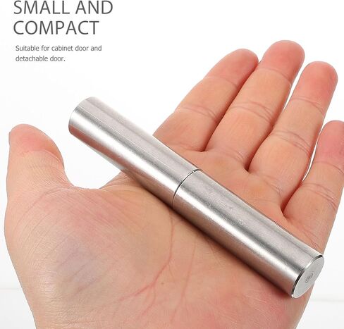 304 Stainless Metal Weldable Barrel Door Hinges Cylindrical Metal Attach-on Hinges 16mm X 100mm for Cabinet Doors, Gates, Trailers with Detachable Pin, Heavy-Duty Industrial in Kuwait