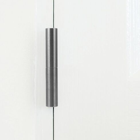 304 Stainless Metal Weldable Barrel Door Hinges Cylindrical Metal Attach-on Hinges 16mm X 100mm for Cabinet Doors, Gates, Trailers with Detachable Pin, Heavy-Duty Industrial in Kuwait