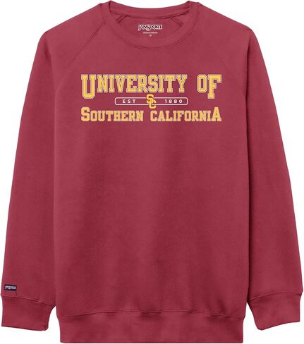 سويت شيرت JanSport NCAA مرخص رسميًا من Rival Crew، بلوفر برسومات طويلة الأكمام للرجال والنساء، مزيج من القطن والبوليستر in Saudi Arabia